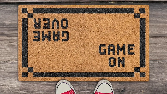 Amazon.com: MAINEVENT Game Over Door Mat 30x17 Inch, Nerd Welcome